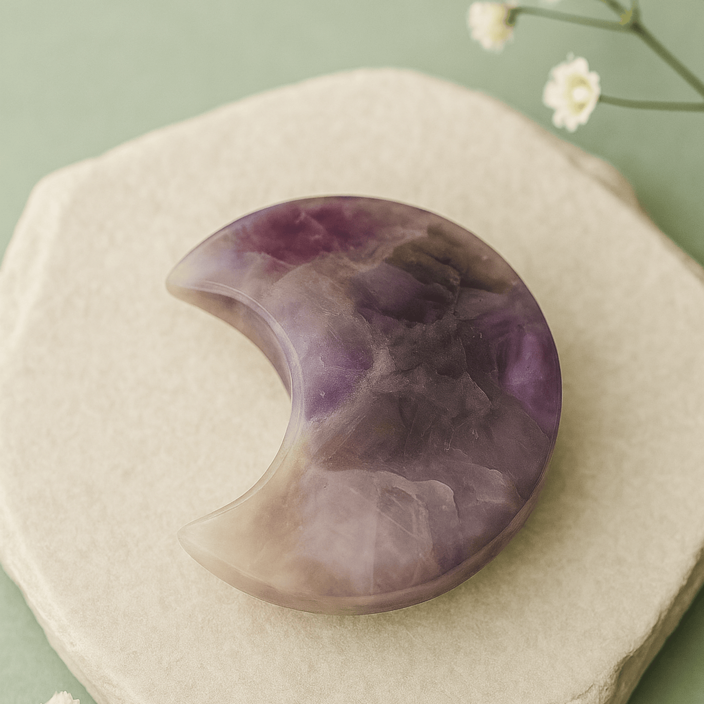 AMETHYST CRESCENT MOON CRYSTAL