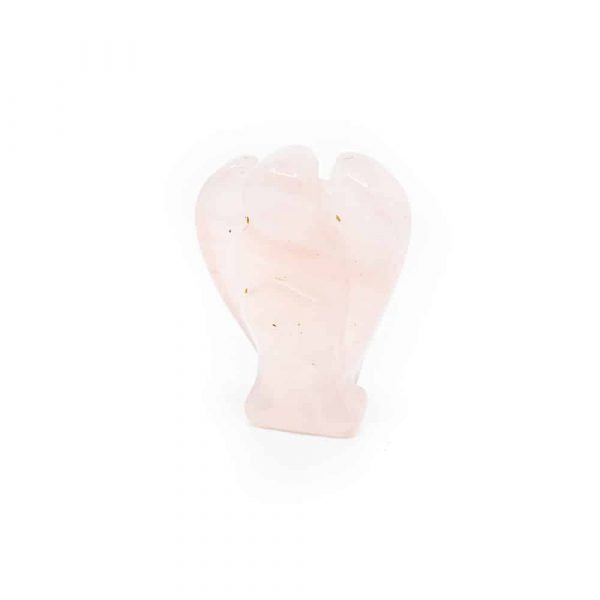 MINI ROSE QUARTZ GEMSTONE ANGEL 20 mm – Love and Harmony - Spirit And Shadow