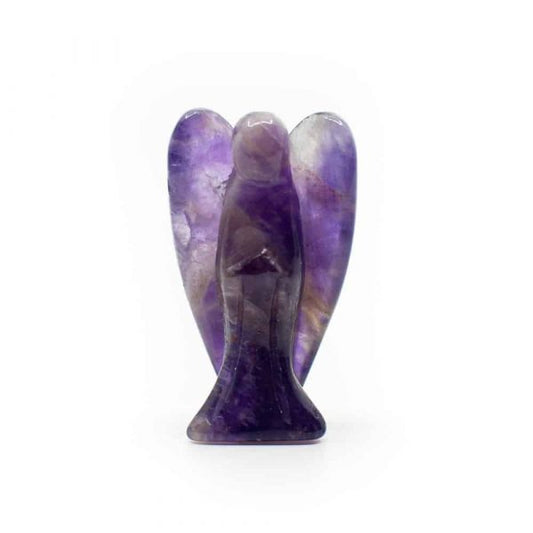 STANDING AMETHYST ANGEL (35mm) – SPIRITUAL QUARTZ CRYSTAL FIGURINE - Spirit And Shadow