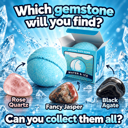 CRYSTAL BATH BOMB WATER ELEMENT - REVEAL YOUR CRYSTAL