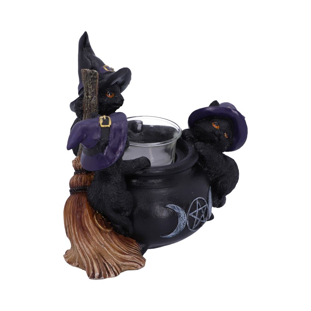 FAMILIAR CAULDRON CANDLE HOLDER - Spirit And Shadow