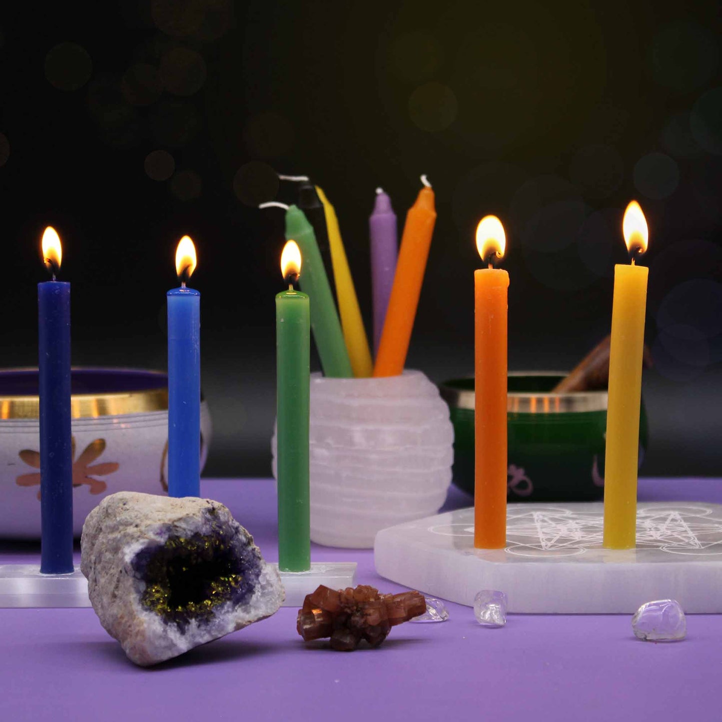 MAGIC SPELL CANDLES – HEALING- Set of 10 Spell Candles - Spirit And Shadow