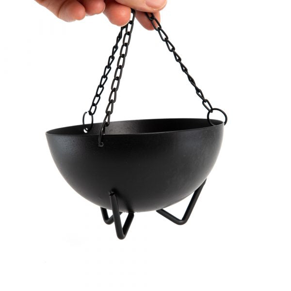 HANGING WITCH CAULDRON BLACK 11CM – Ritual & Incense Burner - Spirit And Shadow
