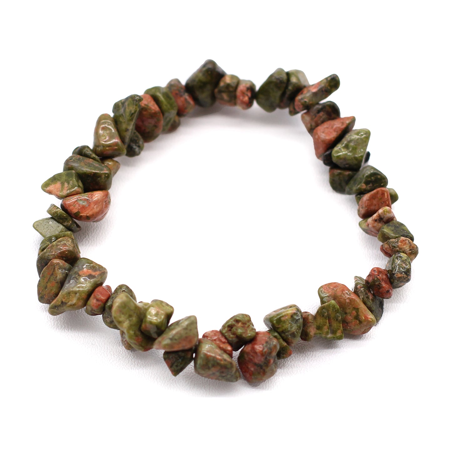 GREEN JASPER CHIPSTONE BRACELET – Grounding & Heart-Centered Energy - Spirit And Shadow