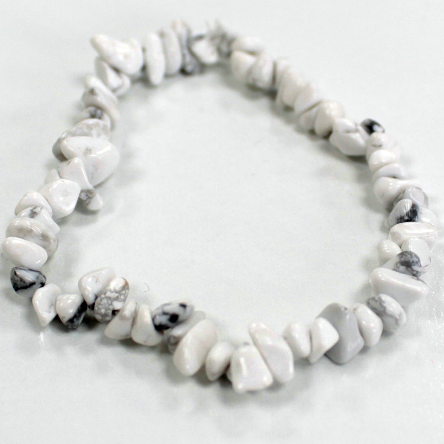 WHITE JASPER CHIPSTONE BRACELET – Natural Healing Crystal for Calm & Protection - Spirit And Shadow