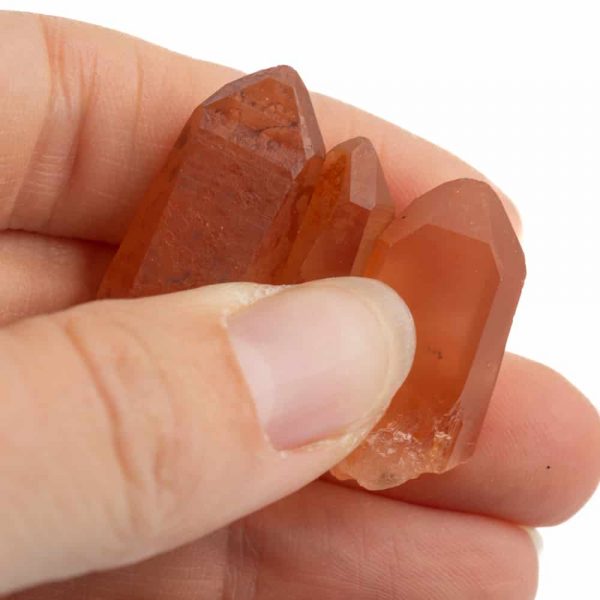 ROUGH BRAZILIAN TANGERINE QUARTZ POINT 2–4 cm – Unique Healing Gemstone