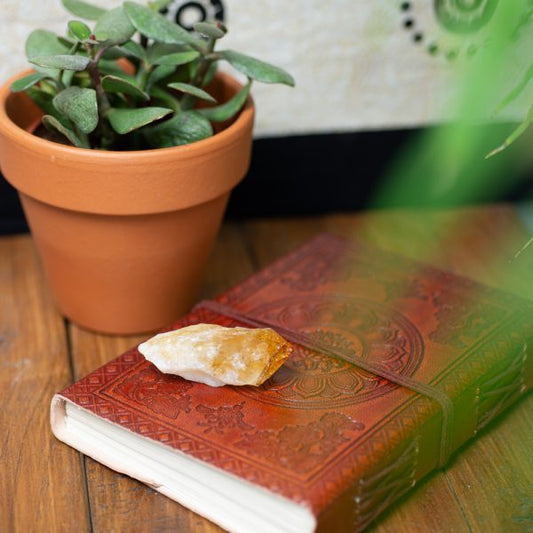 RAW CITRINE POINT - Spirit And Shadow