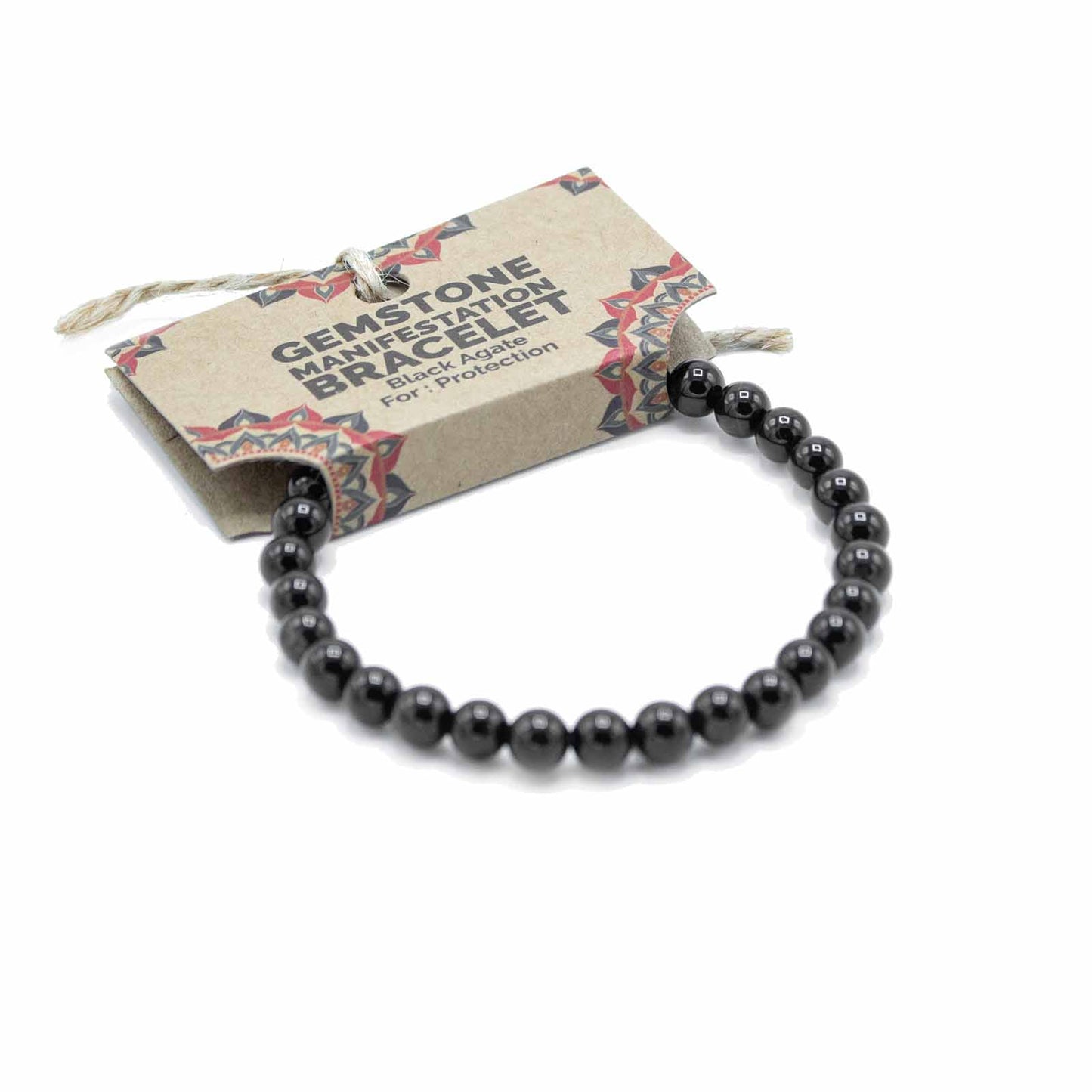 BLACK AGATE MANIFESTATION BRACELET – Protection - Spirit And Shadow