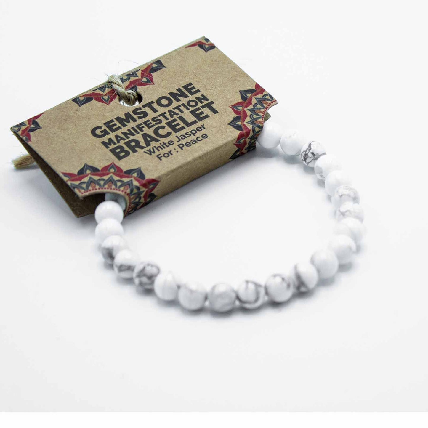 WHITE JASPER MANIFESTATION BRACELET – Peace & Tranquility - Spirit And Shadow