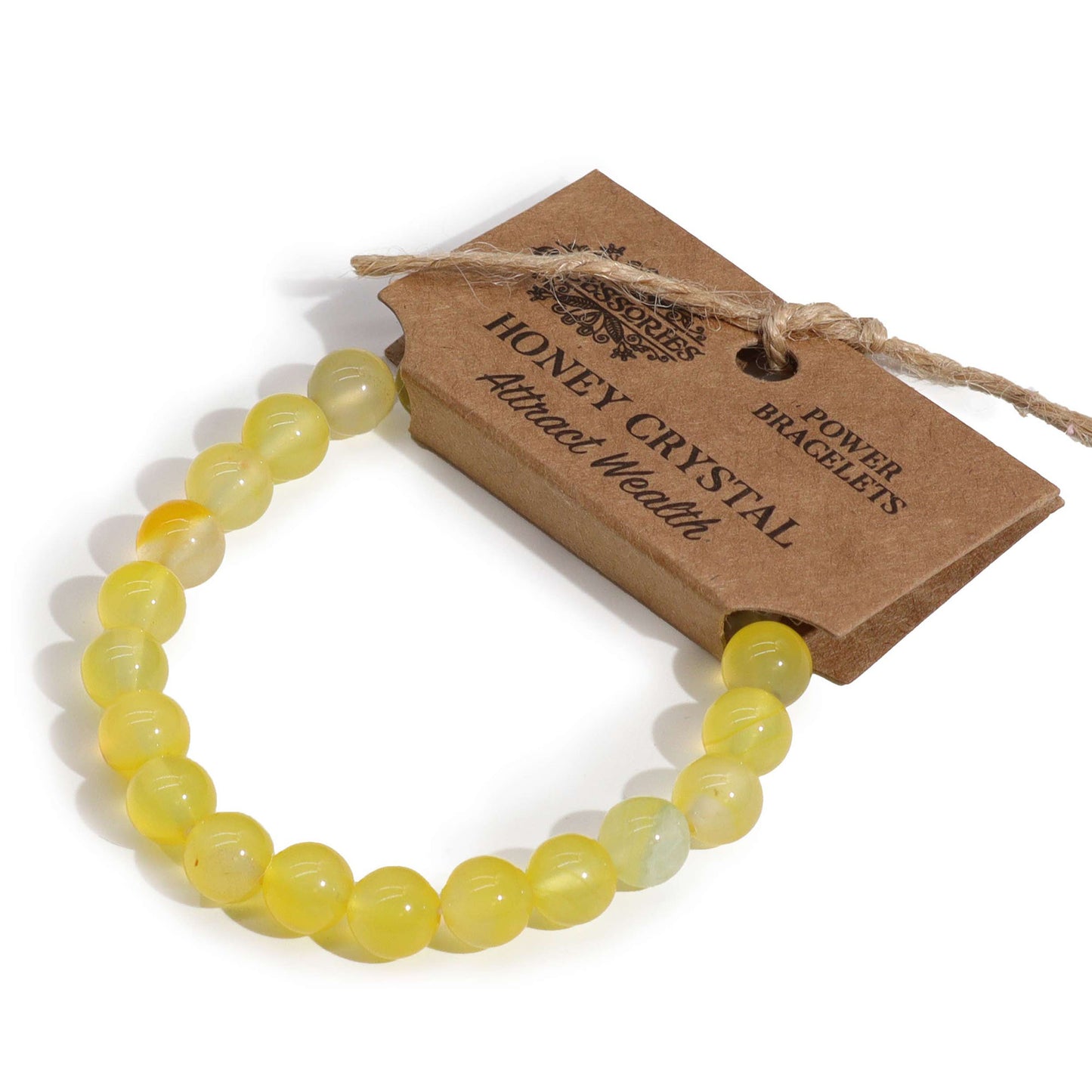 HONEY CRYSTAL POWER BRACELET - Healing, Wealth & Emotional Balance - Spirit And Shadow