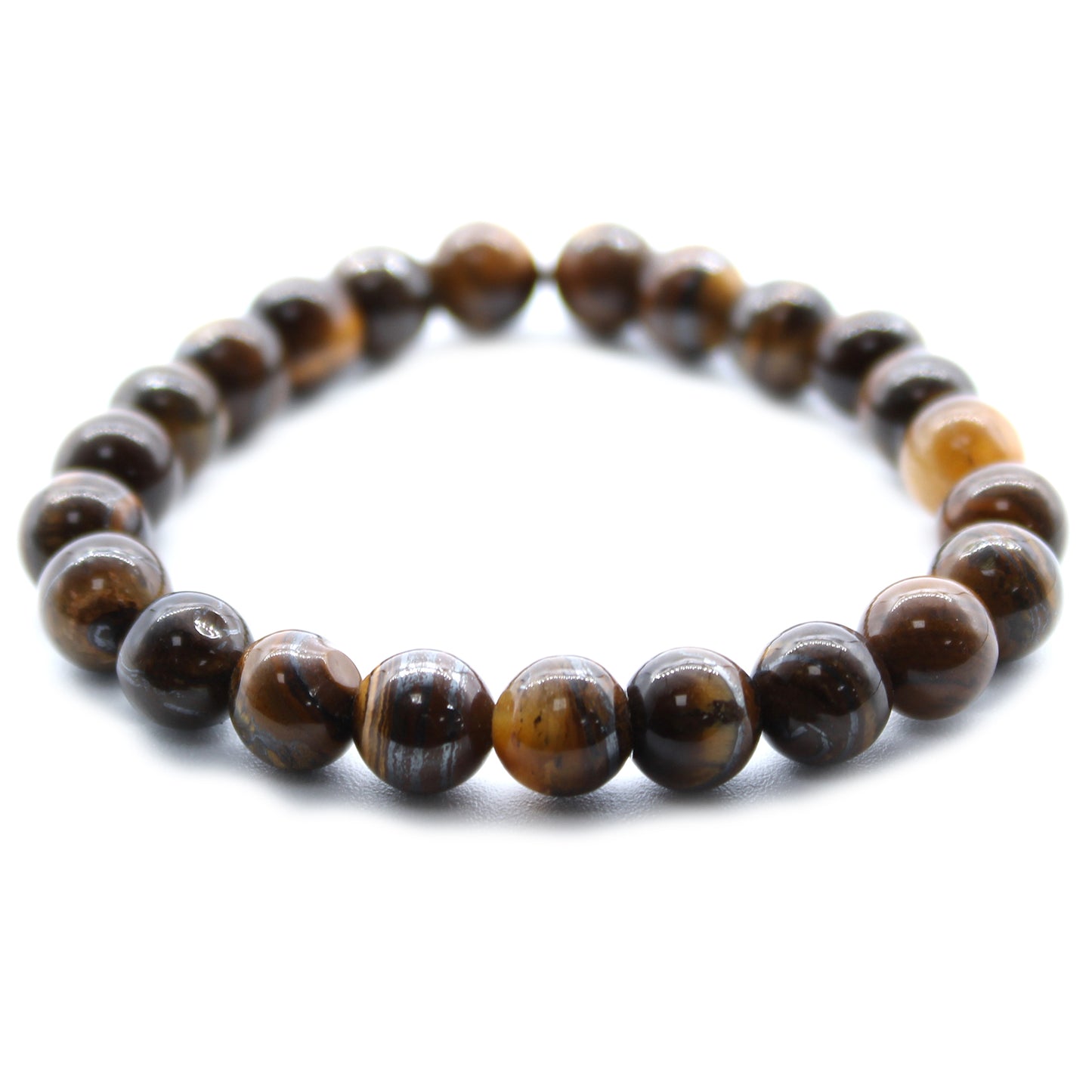 TIGER EYE POWER BRACELET - Protection Confidence Overcoming Fear - Spirit And Shadow