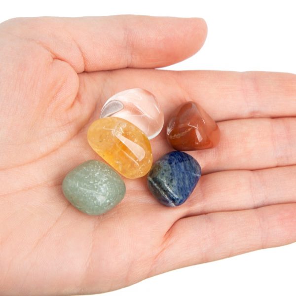 TUMBLED CRYSTALS 5 ELEMENTS SET - 15-20mm - Spirit And Shadow
