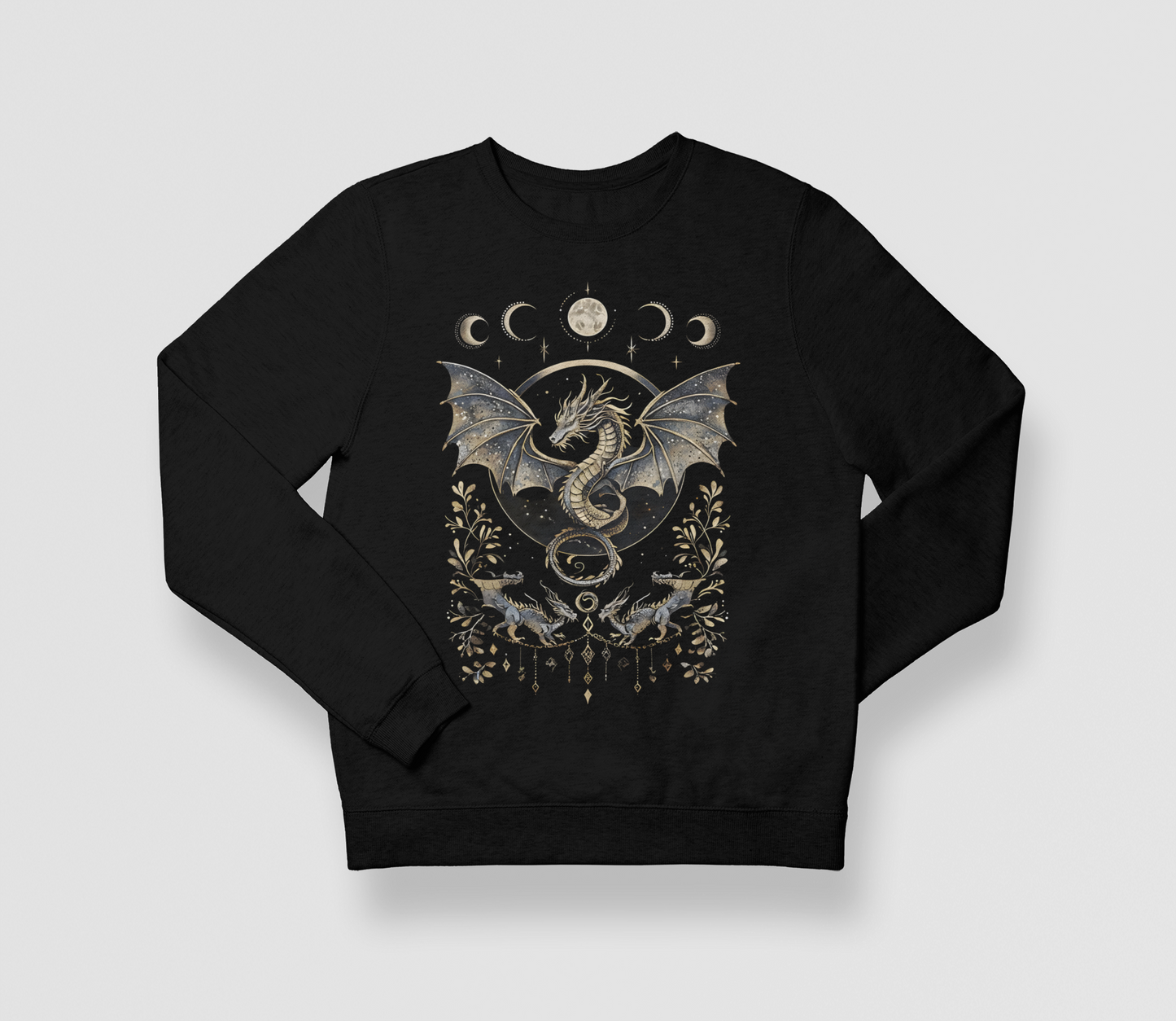MYSTIC DRAGON SWEATSHIRT – Moonlit Majesty Edition - Spirit And Shadow