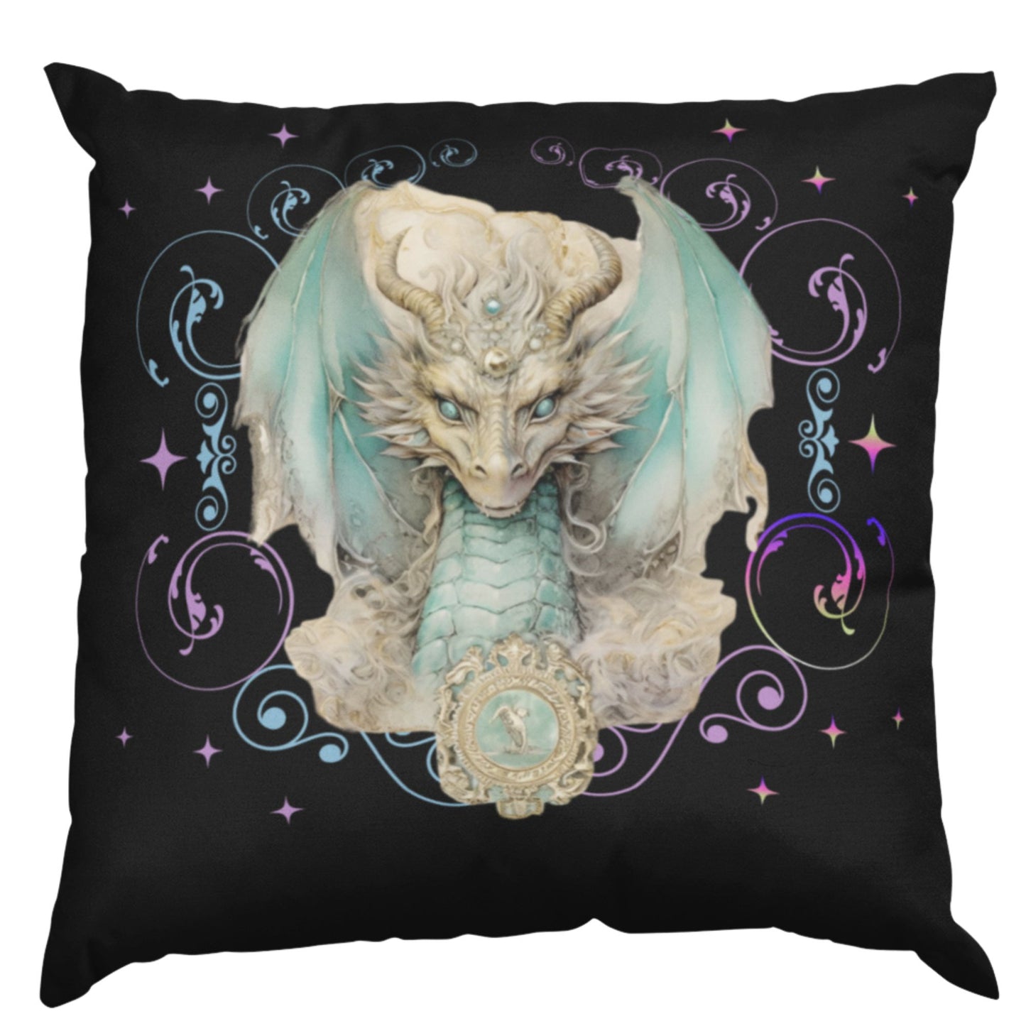MYSTICAL ICE DRAGON CUSHION – Enchanted Home Decor - Spirit And Shadow