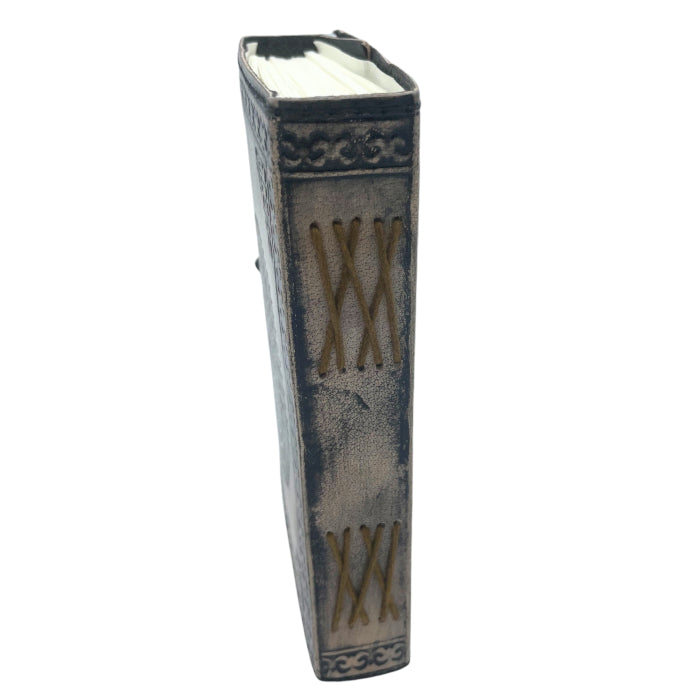 TWO DRAGON ESOTERIC RED TAN LEATHER JOURNAL – 200 Pages with Stitch Edge 17.5x12.5cm - Spirit And Shadow