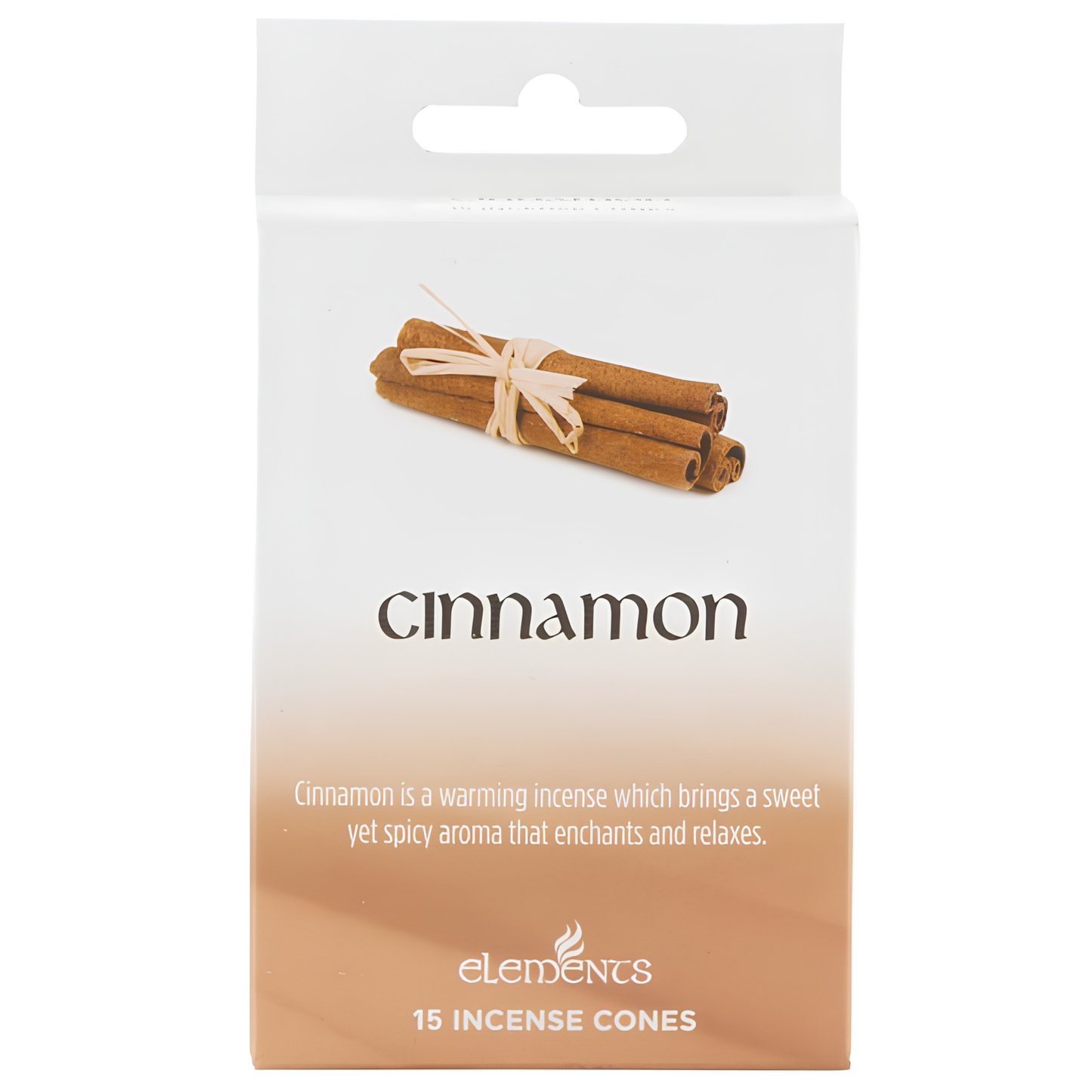 ELEMENTS CINNAMON INCENSE CONES – 15 Cones