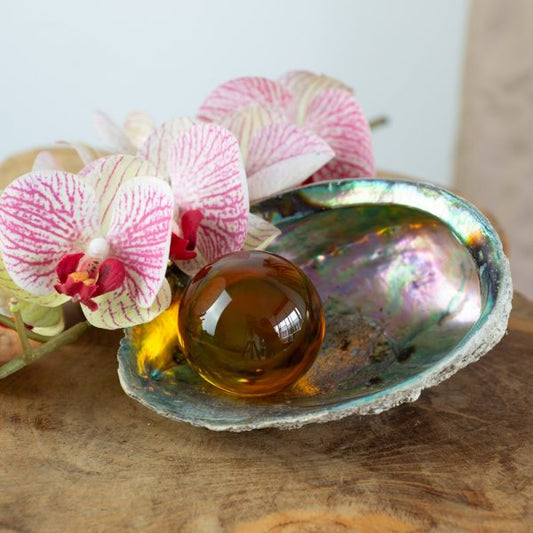 FENG SHUI CRYSTAL BALL – 2nd CHAKRA (SACRAL) Energy Balancing Sphere - Spirit And Shadow