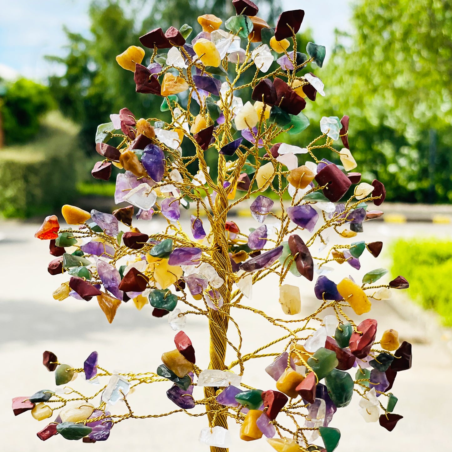 MIXED GEMSTONE TREE – 320 Crystals for Energy Flow & Harmony - Spirit And Shadow