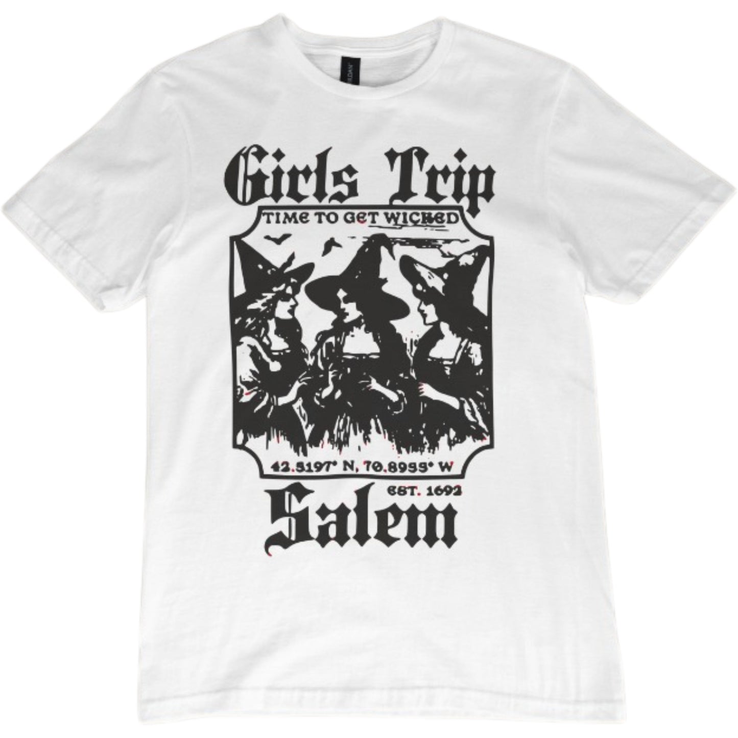 T-SHIRT HOWDY WITCHES - BLANC