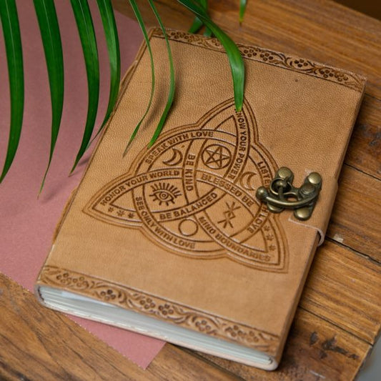 CELTIC KNOT HANDMADE LEATHER JOURNAL - Spirit And Shadow