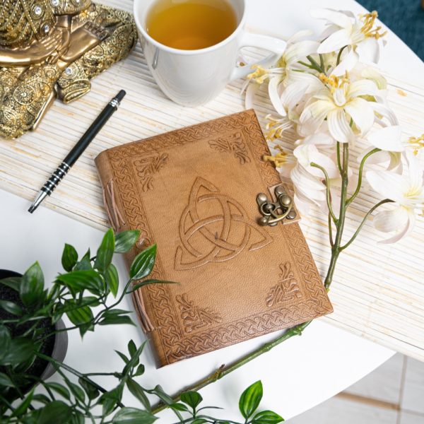 ENDLESS KNOT HANDMADE LEATHER JOURNAL/NOTEBOOK - Spirit And Shadow