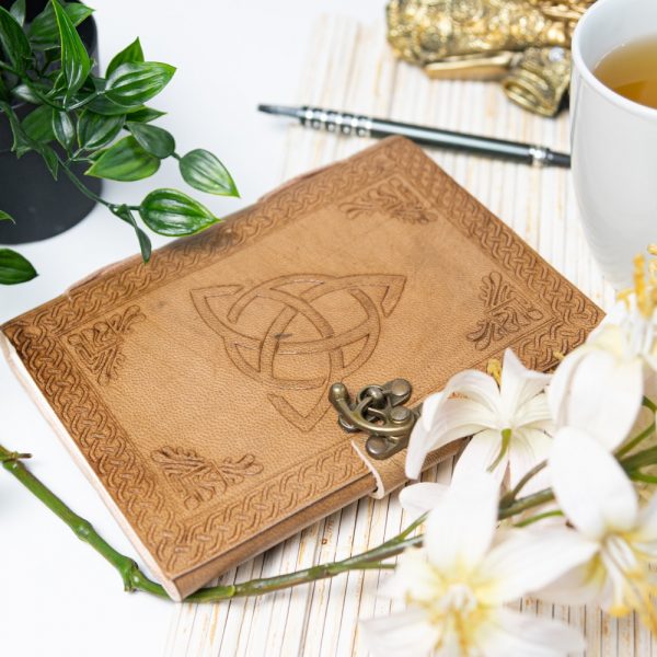 ENDLESS KNOT HANDMADE LEATHER JOURNAL/NOTEBOOK - Spirit And Shadow
