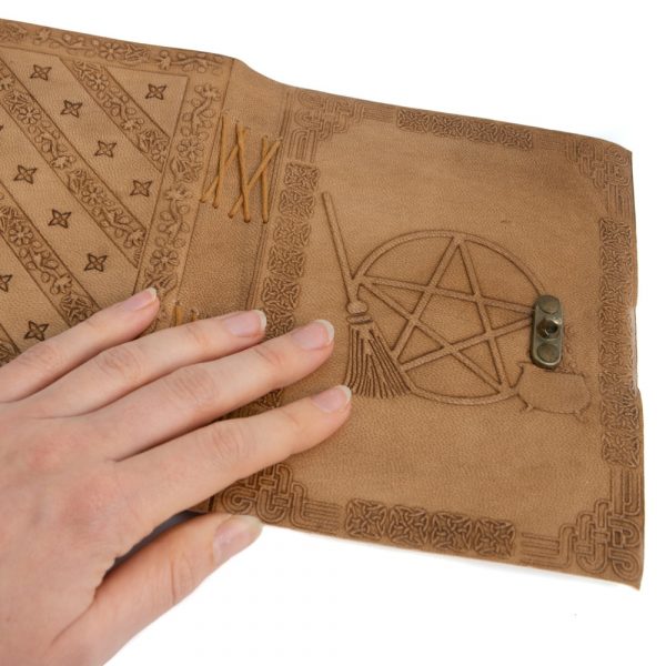 PENTAGRAM HANDMADE LEATHER JOURNAL/NOTEBOOK - Spirit And Shadow