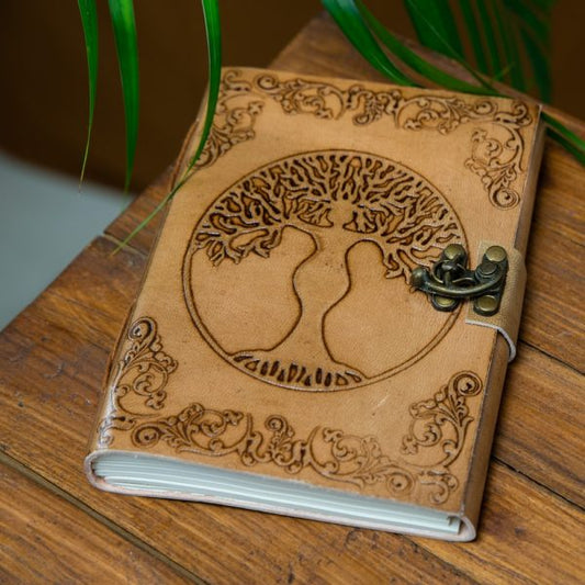 TREE OF LIFE HANDMADE LEATHER JOURNAL/NOTEBOOK - Spirit And Shadow