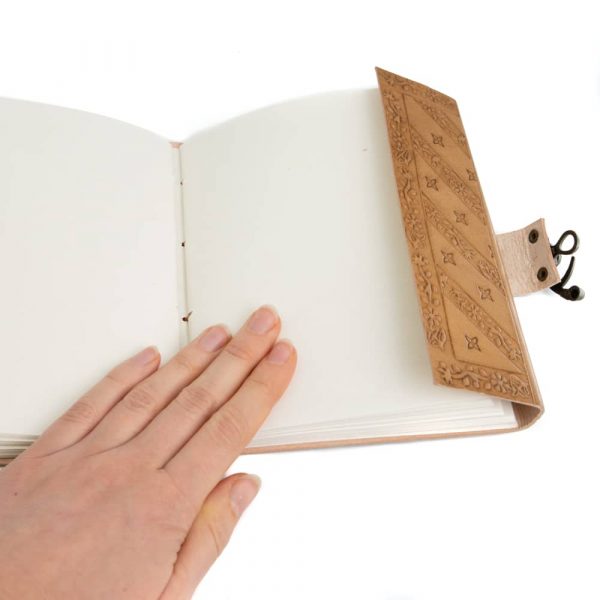 HANDMADE LEATHER SUN MOON JOURNAL/NOTEBOOK - Spirit And Shadow