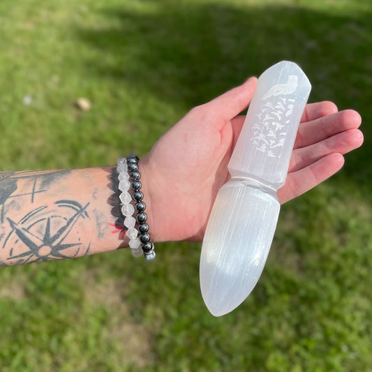SELENITE RITUAL KNIFE - Releasing Bonds