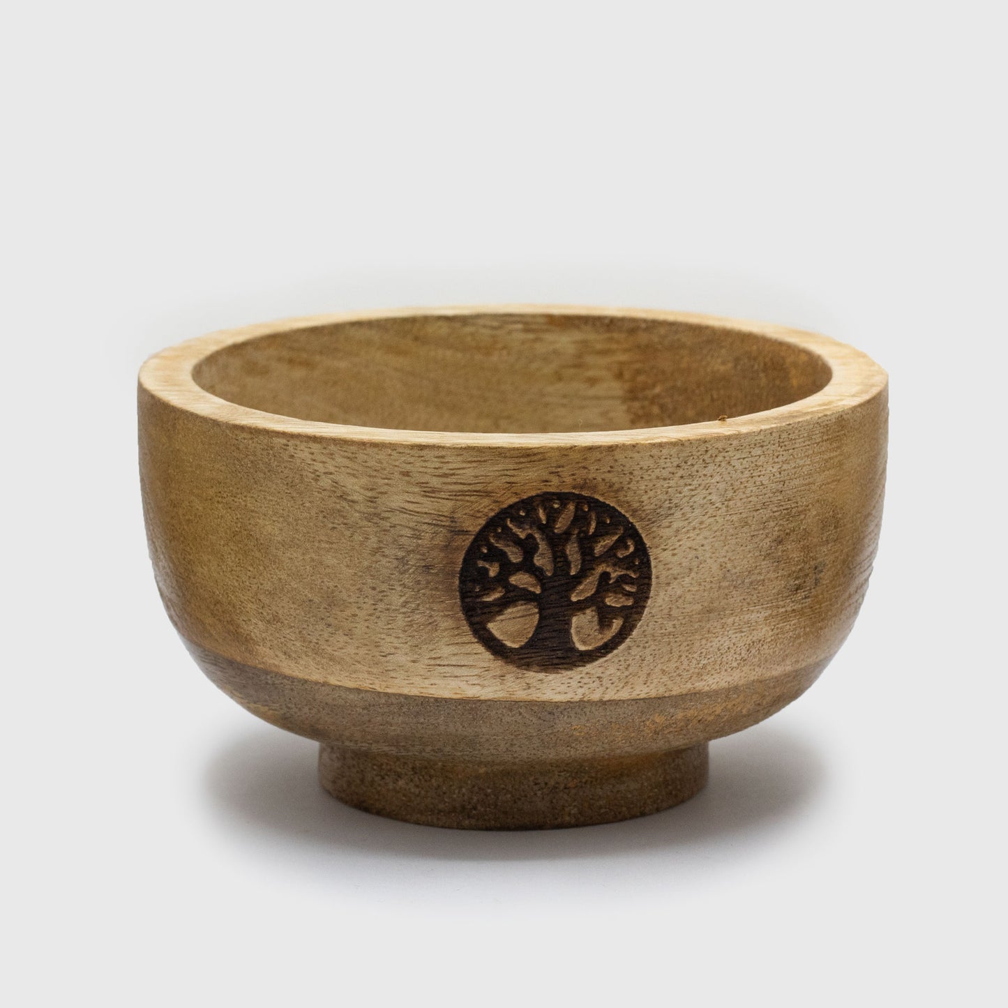 Mango Wood Ritual Incense Bowl with tree of life.