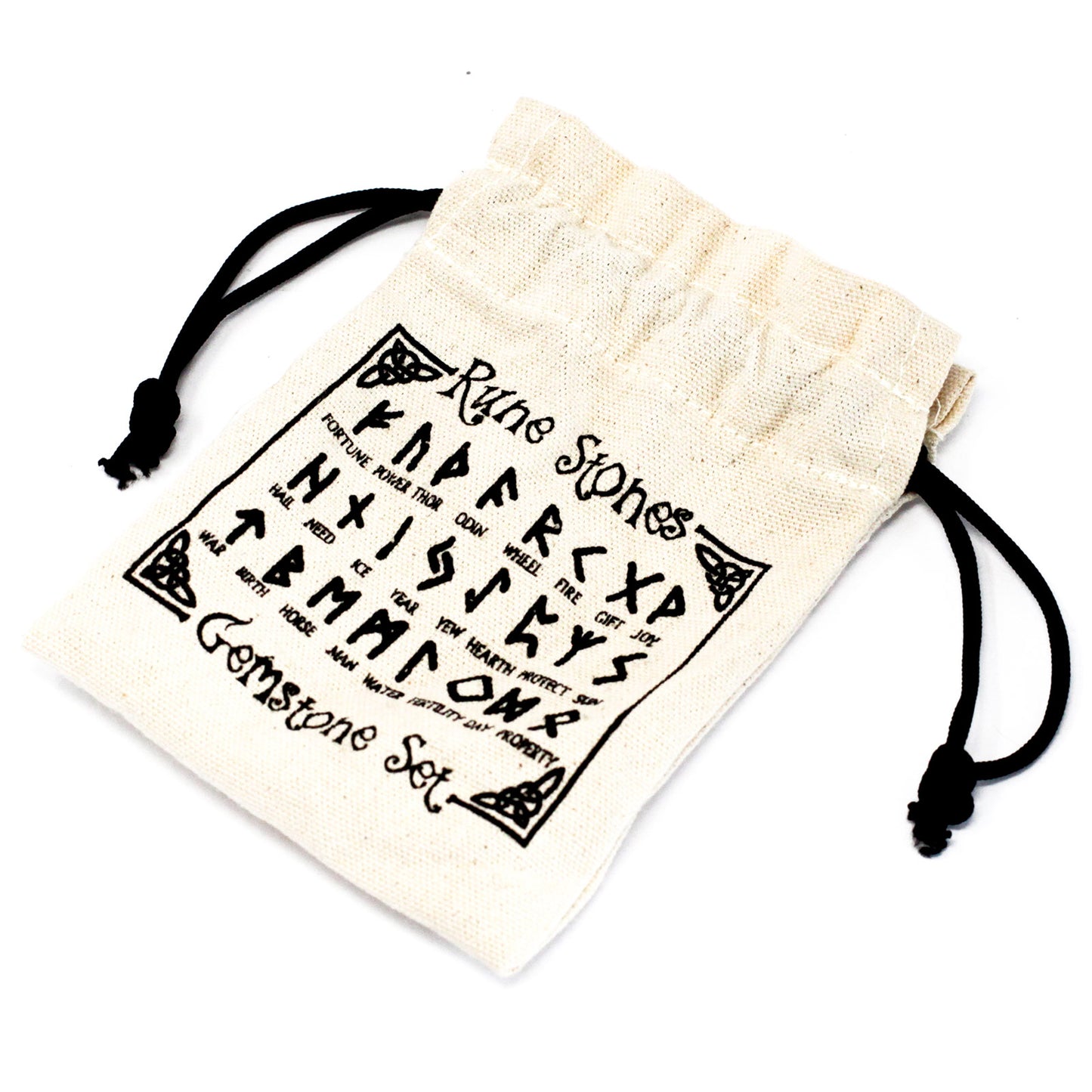 RUNE STONE SET IN POUCH - Amethyst - Spirit And Shadow