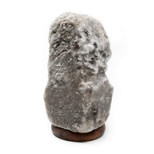 GREY HIMALAYAN SALT LAMP 3-4kg - A Unique Touch of Serenity & Style - Spirit And Shadow