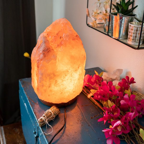 HIMALAYAN SALT LAMP PINK 12-18kg - Natural Air Purifier & Relaxation - Spirit And Shadow