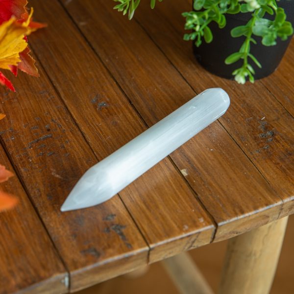SELENITE MASSAGE ROD 16cm - Spirit And Shadow