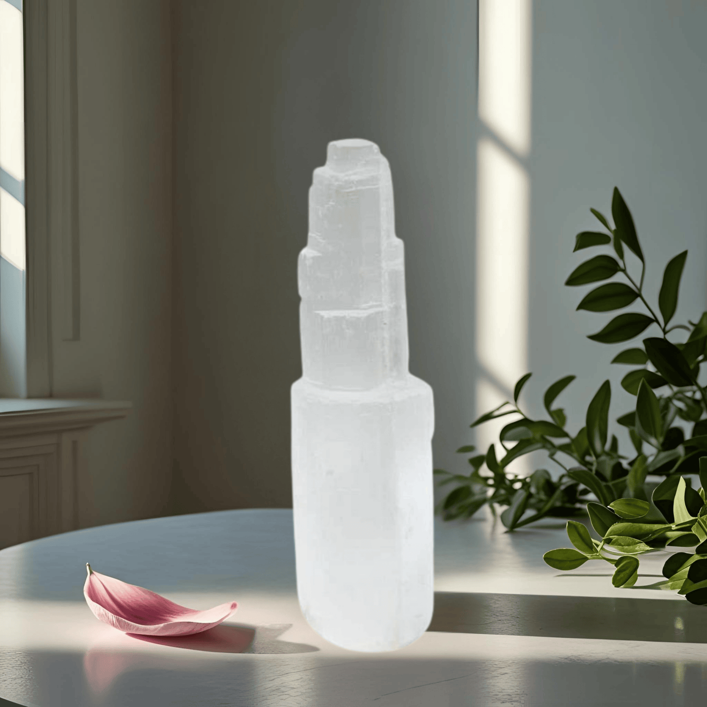 SELENITE TOWER 'ICEBERG' – High-Vibration Crystal 18-20cm