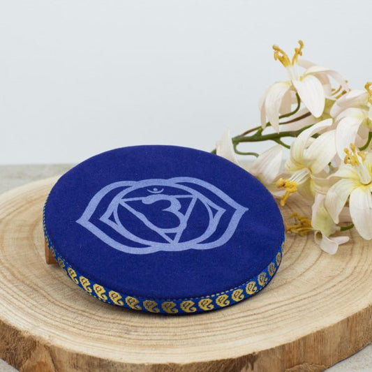 SINGING BOWL CUSHION SIXTH CHAKRA - INDIGO - Spirit And Shadow