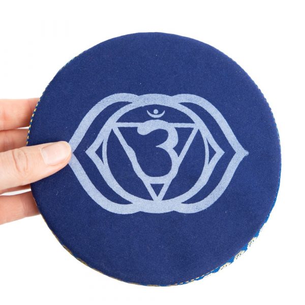 SINGING BOWL CUSHION SIXTH CHAKRA - INDIGO - Spirit And Shadow