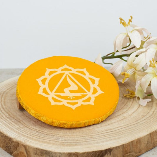 SINGING BOWL CUSHION THIRD CHAKRA - YELLOW - Spirit And Shadow