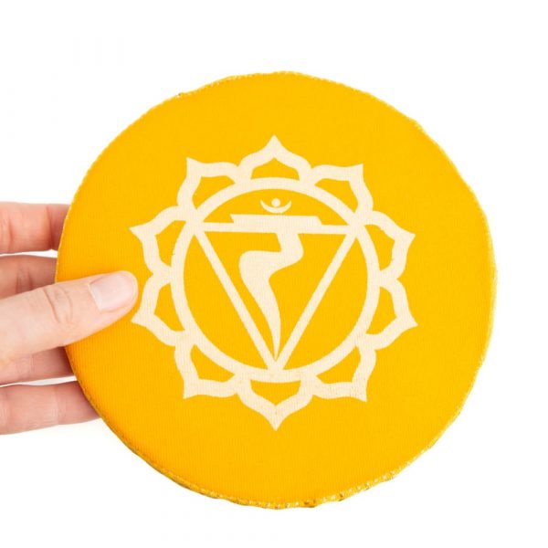 SINGING BOWL CUSHION THIRD CHAKRA - YELLOW - Spirit And Shadow