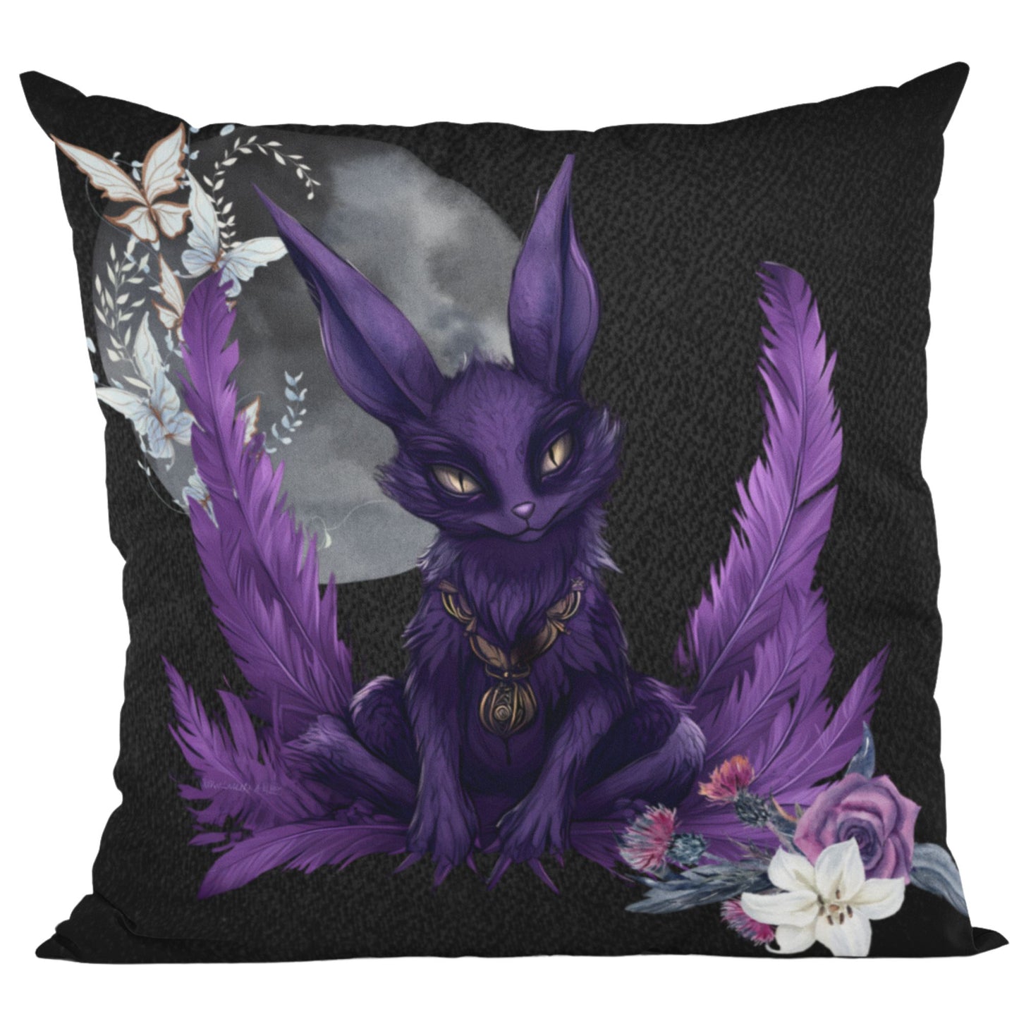 MYSTICAL POOKA CUSHION – Enchanted Irish Folklore Design - Spirit And Shadow