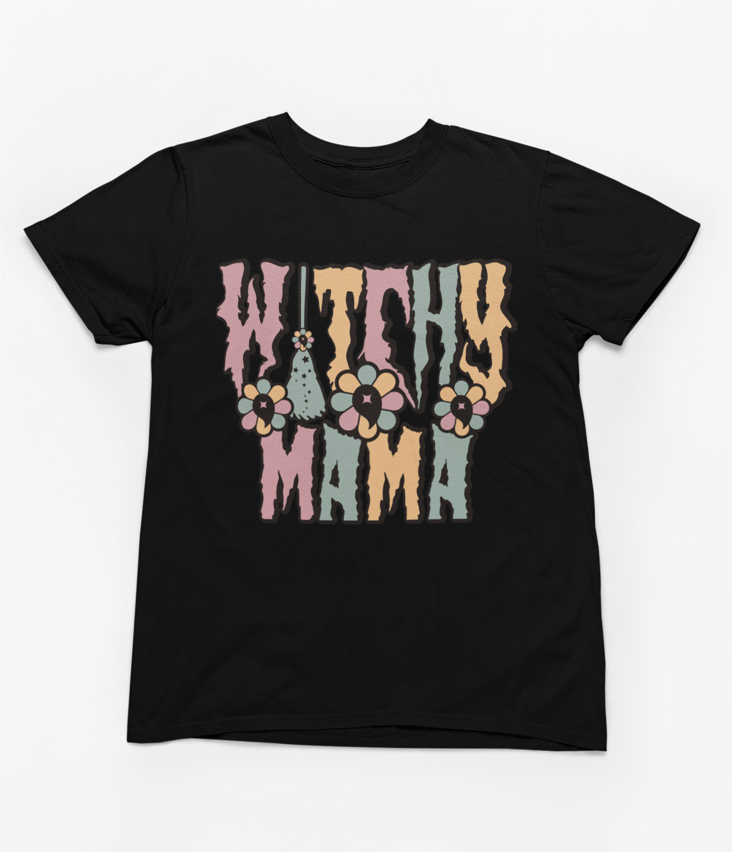 WITCHY MAMA T-SHIRT - BLACK - Spirit And Shadow