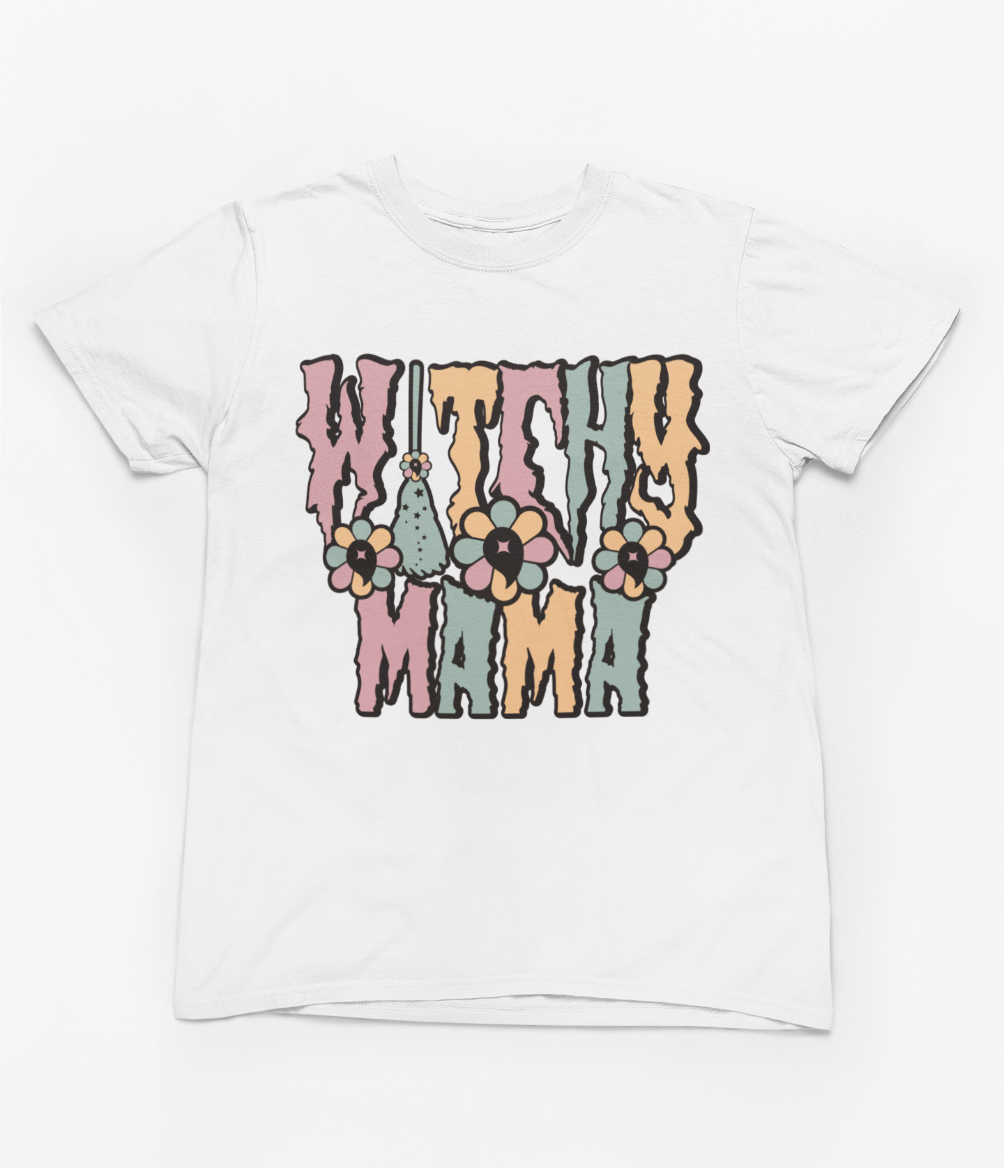 WITCHY MAMA T-SHIRT -WHITE - Spirit And Shadow