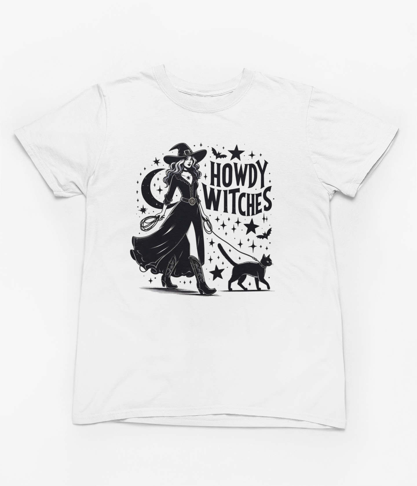 HOWDY WITCHES T-SHIRT - WHITE - Spirit And Shadow