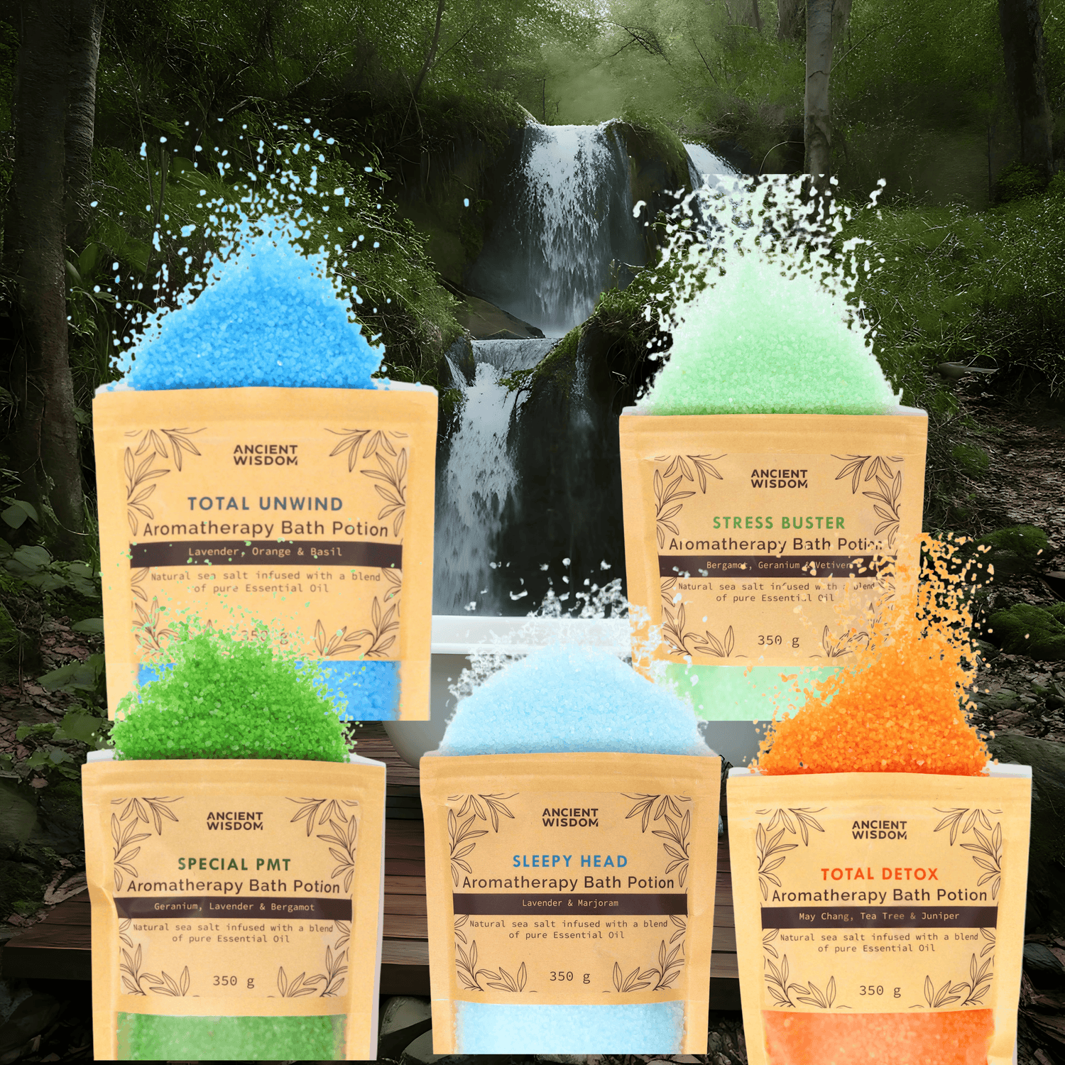 AROMATHERAPY BATH POTIONS