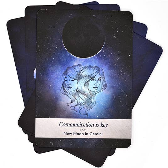 MOONOLOGY ORACLE CARDS DECK - MOON & ASTROLOGY GUIDANCE CARDS BY Yasmin Boland