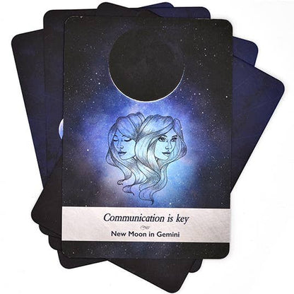 MOONOLOGY ORACLE CARDS DECK - MOON & ASTROLOGY GUIDANCE CARDS BY Yasmin Boland