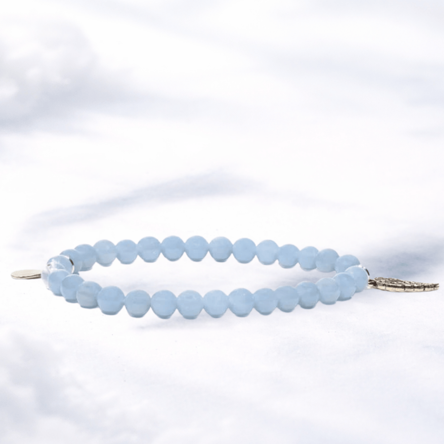 ANGELITE WITH ANGEL WING CHARM – Calm, Comfort & Gentle Support