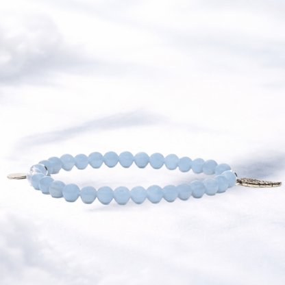 ANGELITE WITH ANGEL WING CHARM – Calm, Comfort & Gentle Support