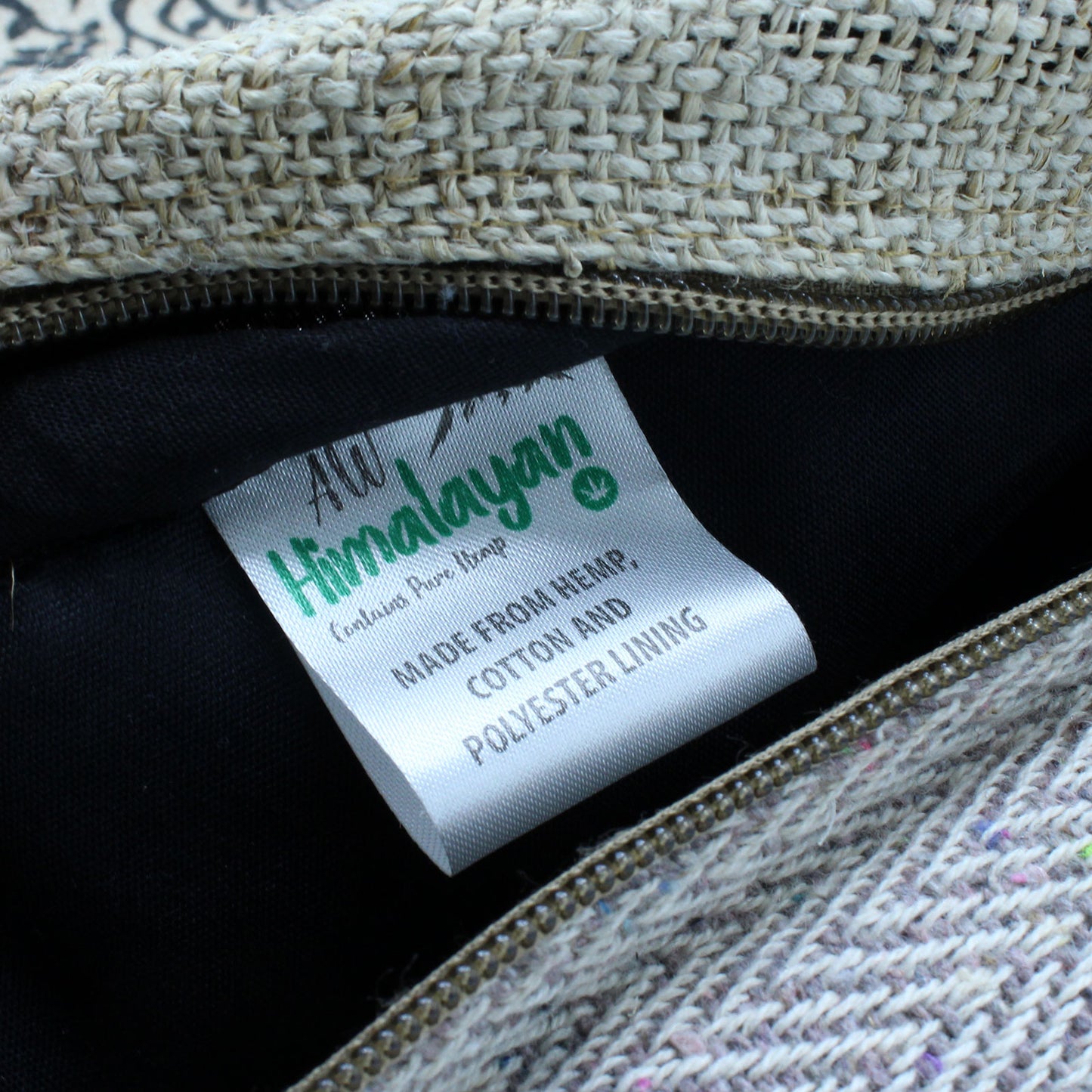 PURE HEMP BACKPACK - ZIG ZAG ZIPS Earthy Tones